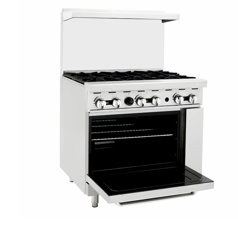 GAS COOKER ON OVEN
